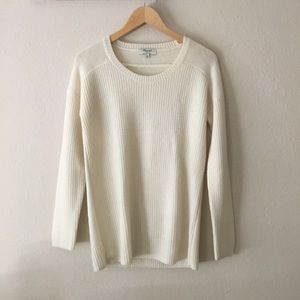 Madewell 100% cashmere ivory sweater XS